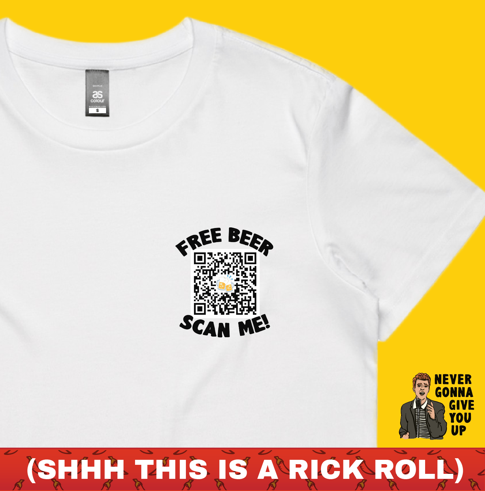 Rick Roll QR Prank 🎵 - Women's T Shirt