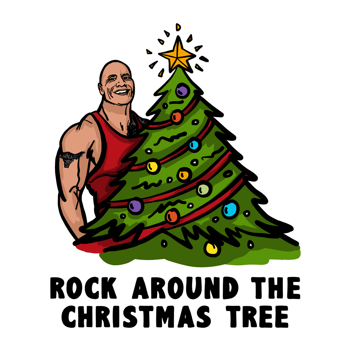 Rock Around The Christmas Tree 🎄 - Men's T Shirt