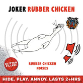Rubber Chicken 🐣🐔 Joker Hiding Noise Prank (Sound + Glitter)