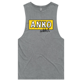 S / Ash / Large Front Design ANKO Addict 💉 - Tank