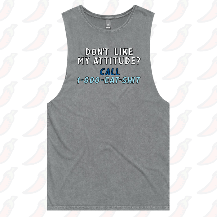 S / Ash / Large Front Design Attitude ☎️ - Tank