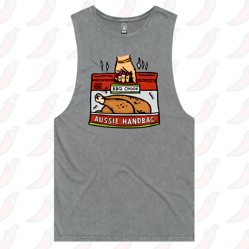 S / Ash / Large Front Design Aussie Handbag 🍗 – Tank