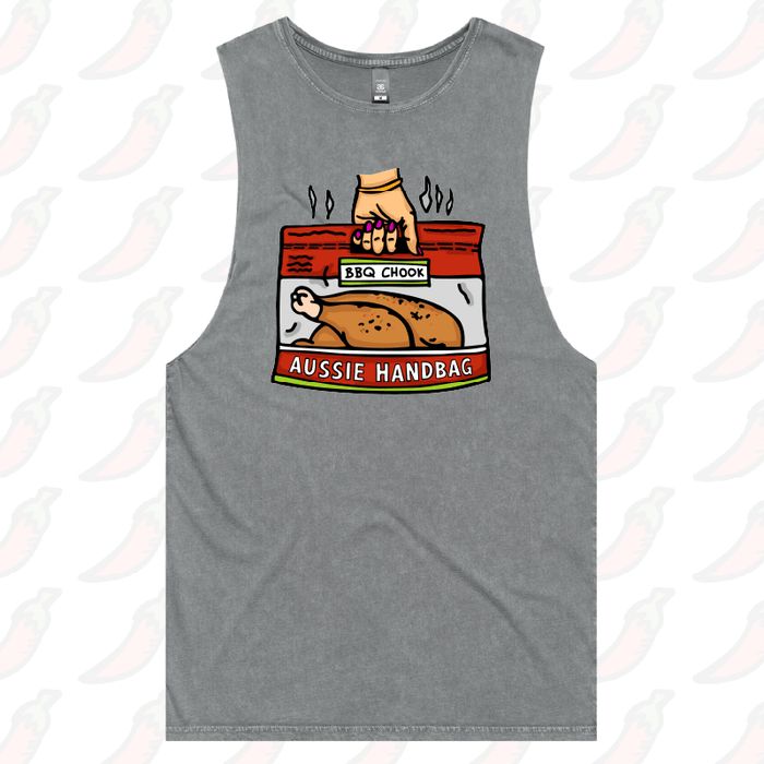 S / Ash / Large Front Design Aussie Handbag 🍗 – Tank