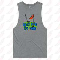 S / Ash / Large Front Design Best Dad By Par Green ⛳ - Tank