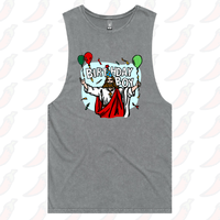 S / Ash / Large Front Design Birthday Boy Christmas 🎉🎄- Tank