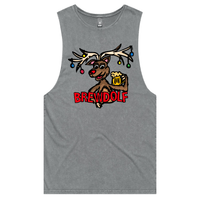 S / Ash / Large Front Design Brewdolf 🦌 – Tank