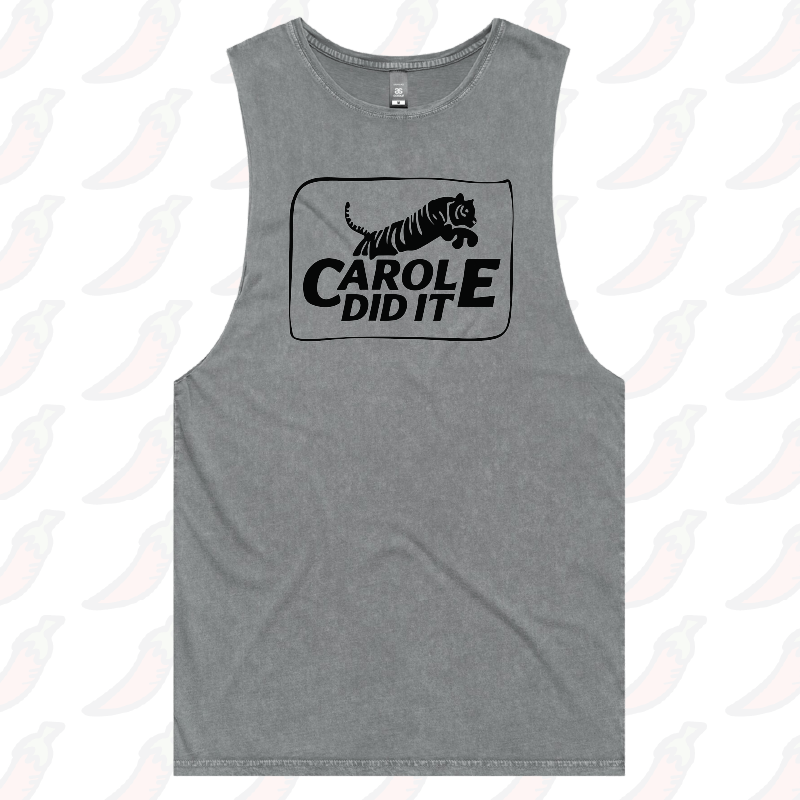 S / Ash / Large Front Design Carole Did It 🥩 - Tank
