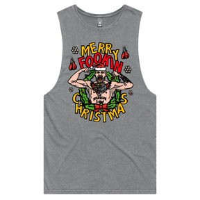 S / Ash / Large Front Design Conor McGregor Christmas 💪🎄 – Tank