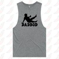 S / Ash / Large Front Design Dad Bod 💪 – Tank