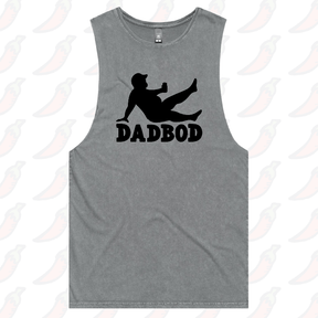 S / Ash / Large Front Design Dad Bod 💪 – Tank