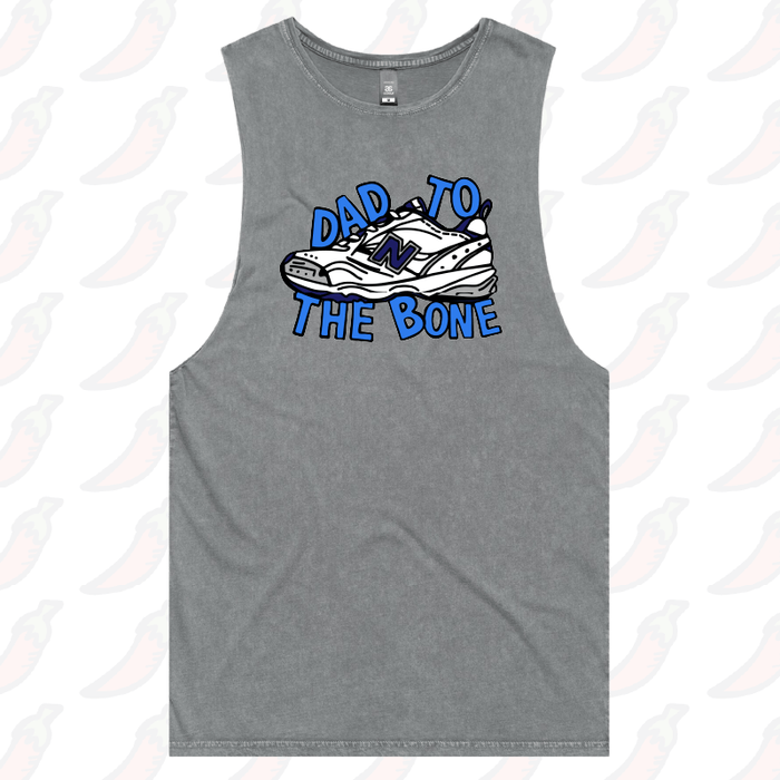 S / Ash / Large Front Design Dad To The Bone 👟 – Tank
