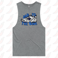 S / Ash / Large Front Design Dad To The Bone 👟 – Tank