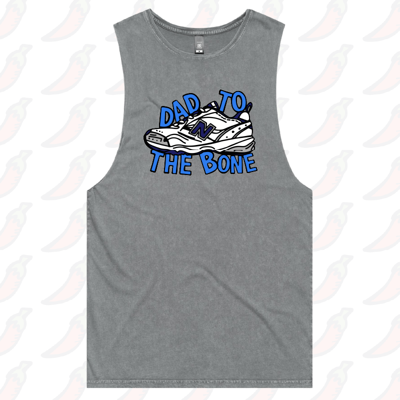S / Ash / Large Front Design Dad To The Bone 👟 – Tank