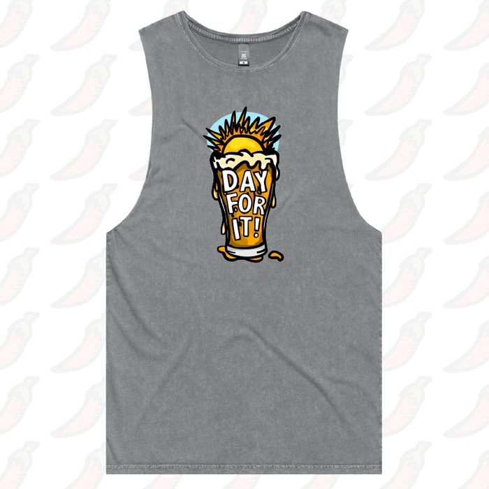 S / Ash / Large Front Design Day For It ☀️ - Tank