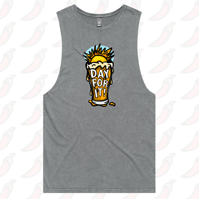 S / Ash / Large Front Design Day For It ☀️ - Tank