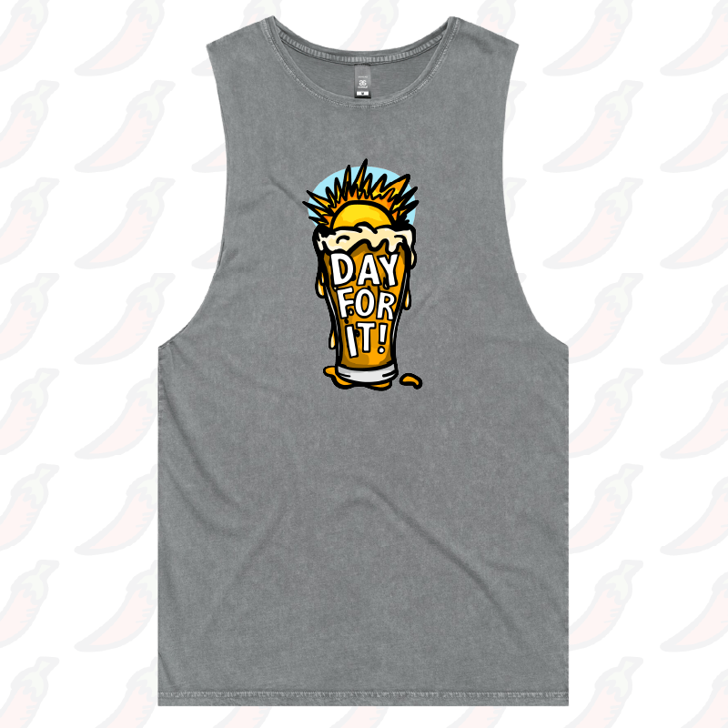 S / Ash / Large Front Design Day For It ☀️ - Tank