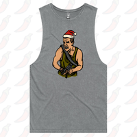 S / Ash / Large Front Design Die Hard Christmas 🧨🎄- Tank
