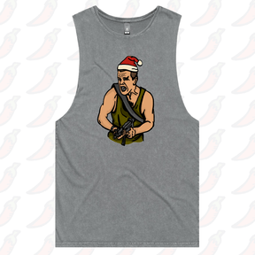S / Ash / Large Front Design Die Hard Christmas 🧨🎄- Tank