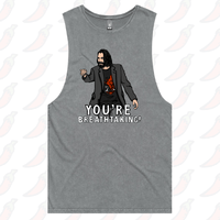 S / Ash / Large Front Design Keanu Breathtaking 👈 - Tank