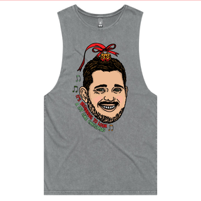 S / Ash / Large Front Design Michael Bauble 🎤🎄 – Tank