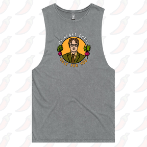 S / Ash / Large Front Design MY HEART BEETS FOR YOU 💓- Tank