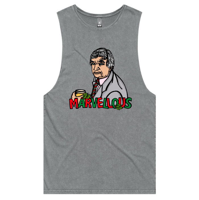 S / Ash / Large Front Design Richie Marvellous 🏏 – Tank