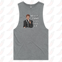 S / Ash / Large Front Design Rick Roll 🎵 – Tank