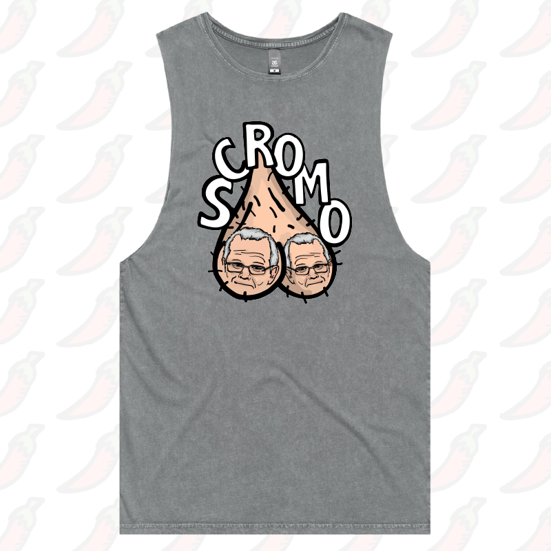 S / Ash / Large Front Design Scromo 🥜🥜  – Tank