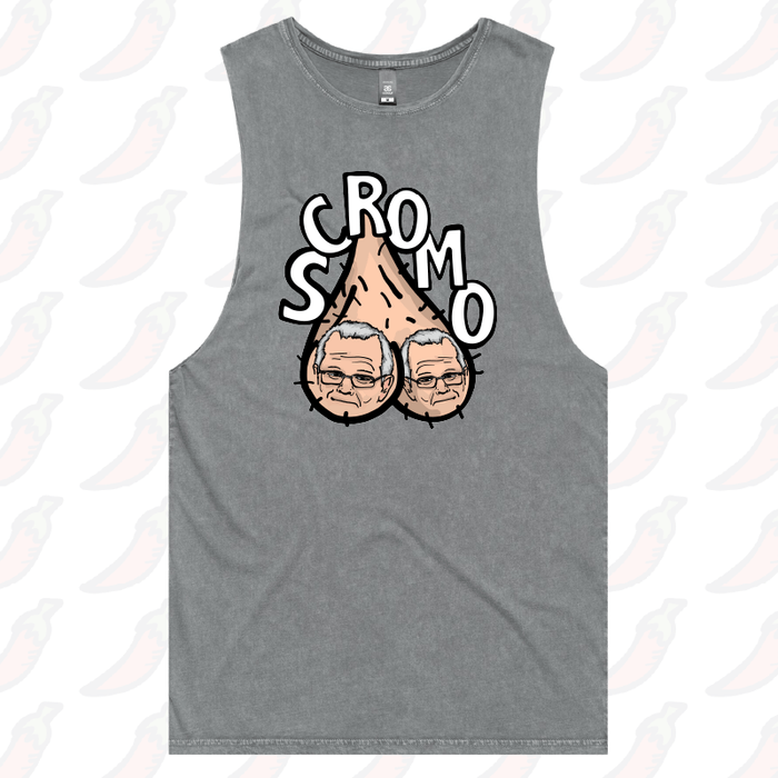 S / Ash / Large Front Design Scromo 🥜🥜  – Tank