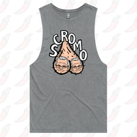 S / Ash / Large Front Design Scromo 🥜🥜  – Tank
