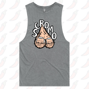 S / Ash / Large Front Design Scromo 🥜🥜  – Tank