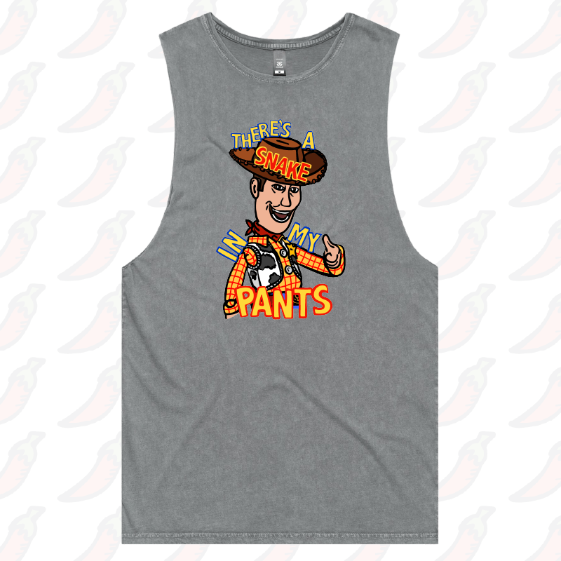 S / Ash / Large Front Design SNAKE IN MY PANTS 🐍 – Tank