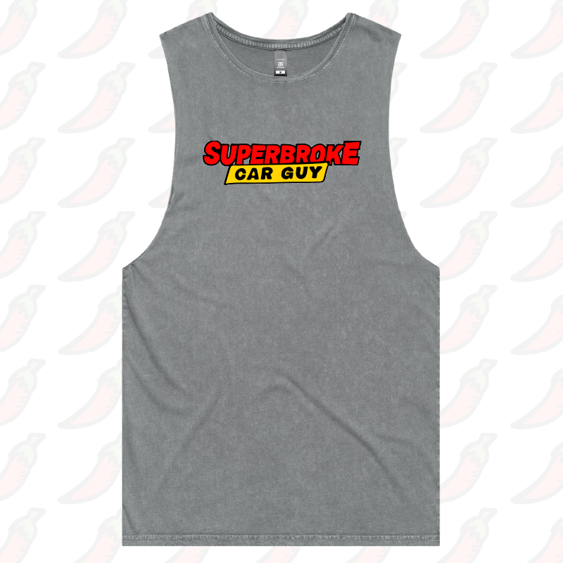 S / Ash / Large Front Design Superbroke Car guy 🚗💸 – Tank