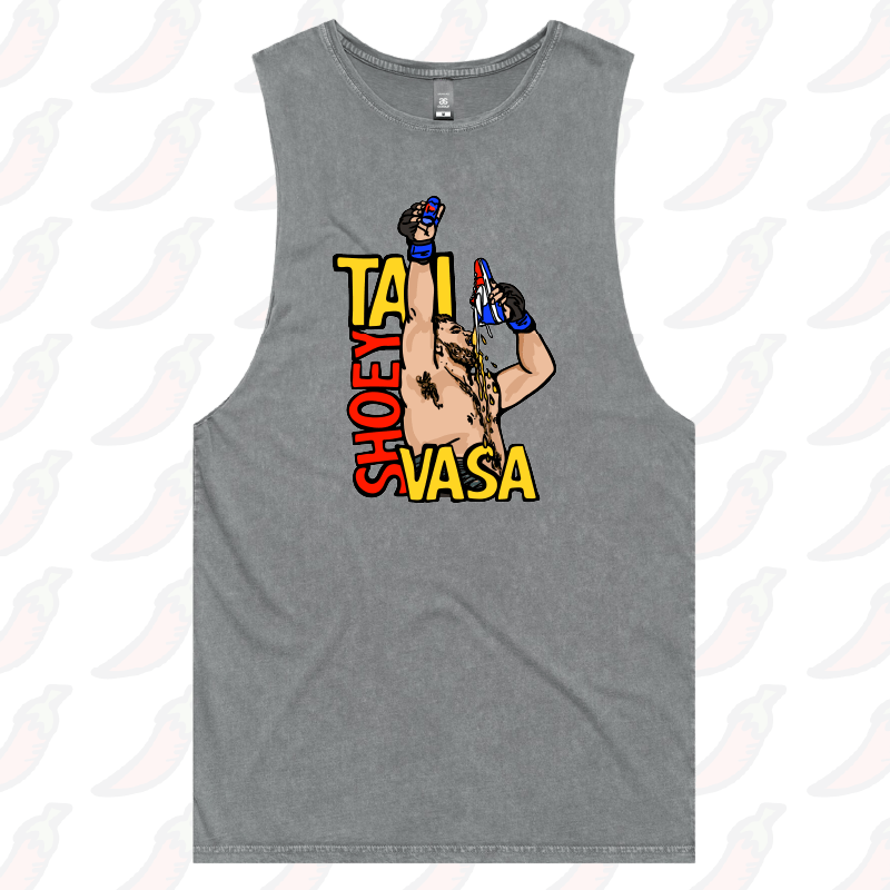 S / Ash / Large Front Design Tai Shoey Vasa 👟🥊 – Tank