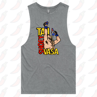 S / Ash / Large Front Design Tai Shoey Vasa 👟🥊 – Tank