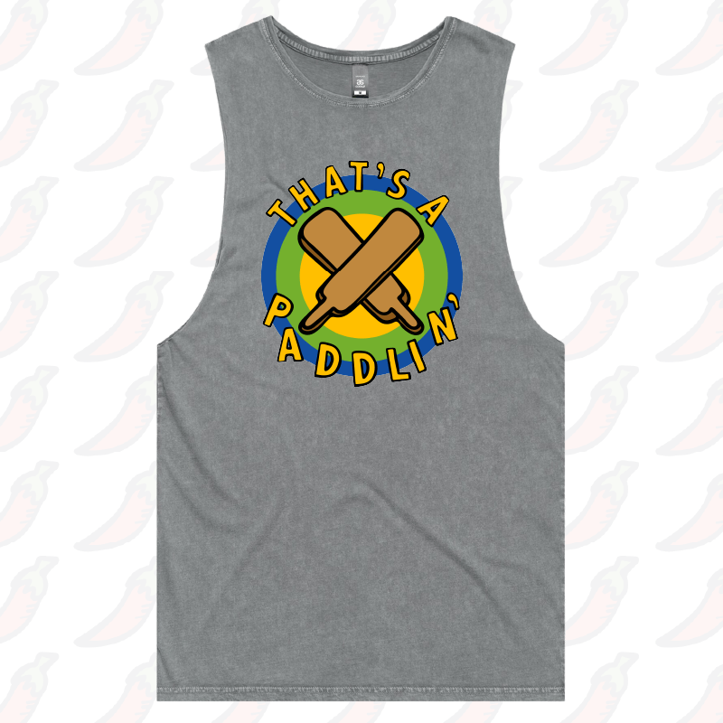 S / Ash / Large Front Design That’s A Paddlin’ 🏏 – Tank