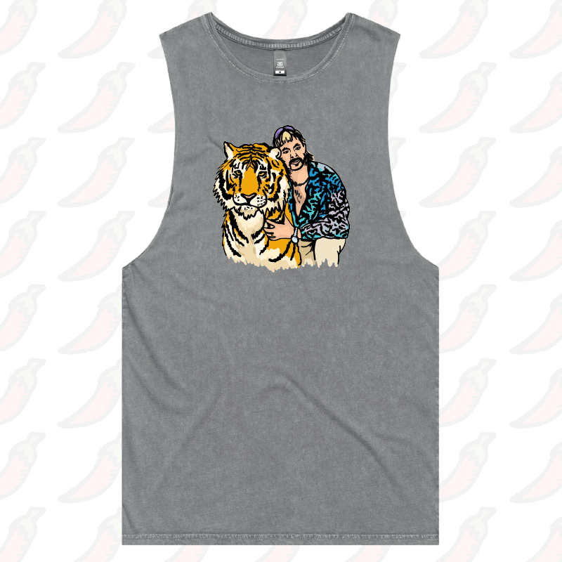 S / Ash / Large Front Design The King of Tigers 🐯 - Tank