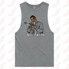 S / Ash / Large Front Design Tyson Now Kith 🕊️ – Tank