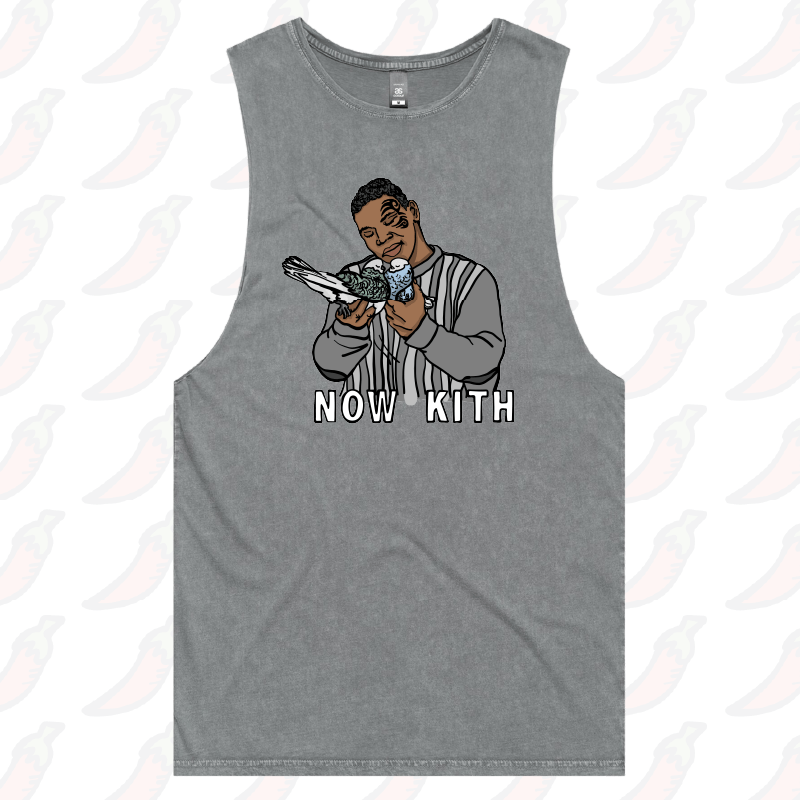 S / Ash / Large Front Design Tyson Now Kith 🕊️ – Tank