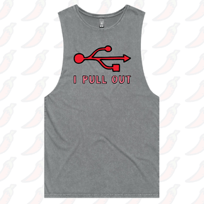 S / Ash / Large Front Design USB PULL OUT 🔌 – Tank
