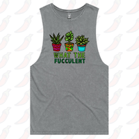 S / Ash / Large Front Design What The Fucculent 🌵 – Tank