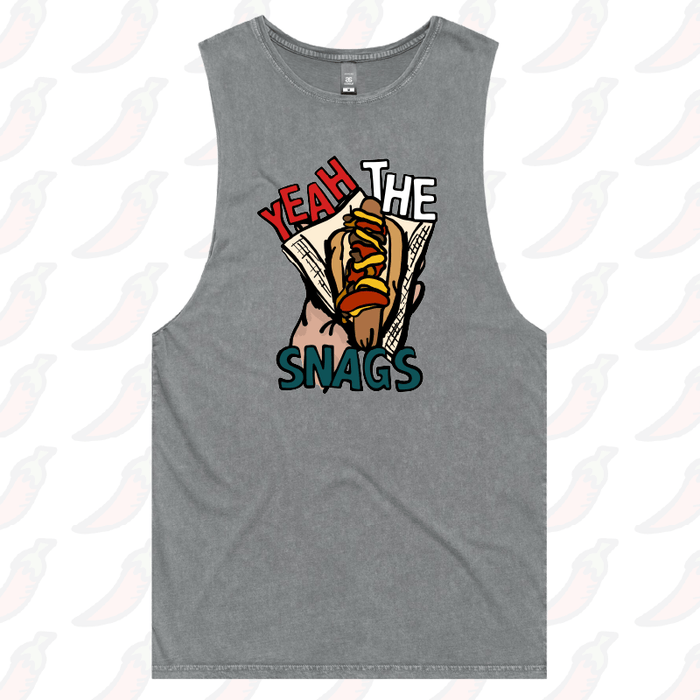 S / Ash / Large Front Design Yeah the Snags! (YTS!) 🌭 - Tank