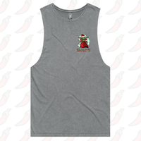 S / Ash / Small Front Design Baby Yoda Christmas 👶🎄- Tank