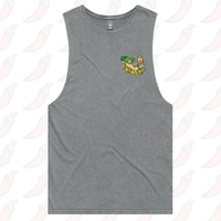 S / Ash / Small Front Design Crikey! Croc Hunter 🐊 - Tank