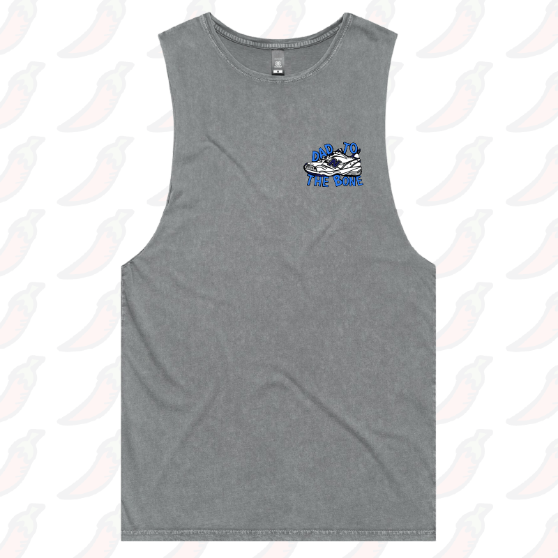 S / Ash / Small Front Design Dad To The Bone 👟 – Tank