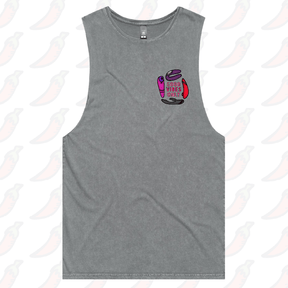 S / Ash / Small Front Design Good Vibes Only 🍡 – Tank