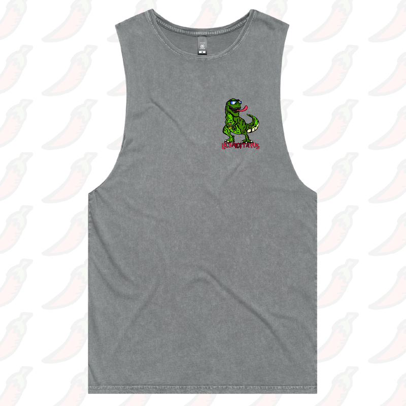 S / Ash / Small Front Design Lickalottapus 🦖👅 – Tank