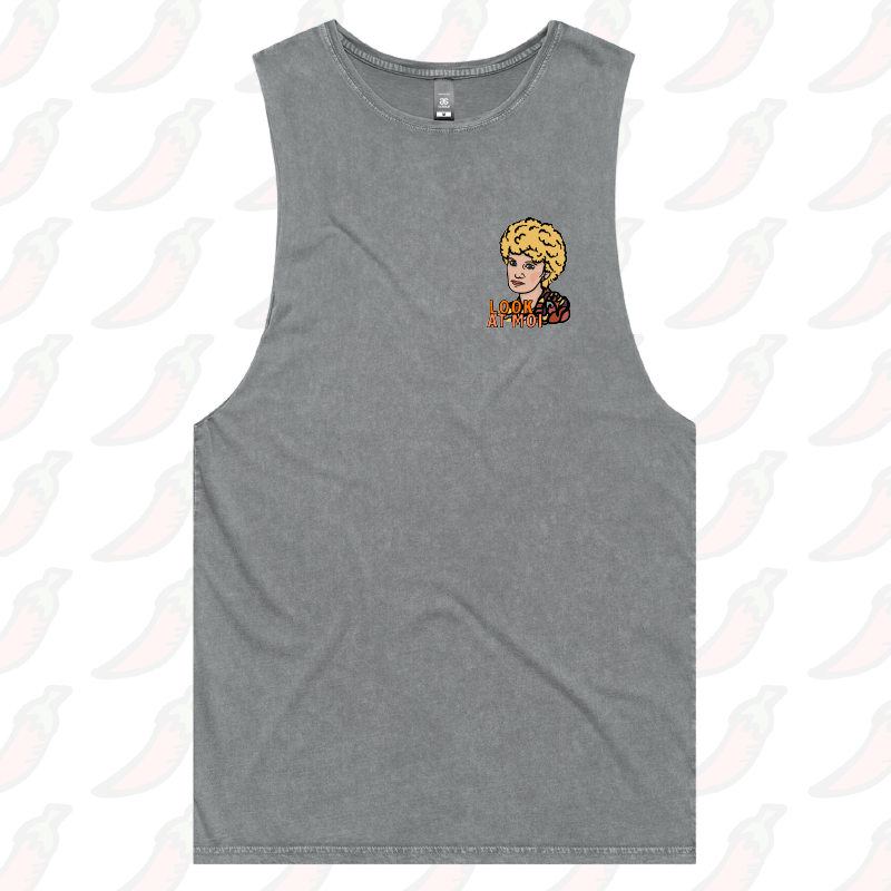S / Ash / Small Front Design Look At Moi 👁️👁️ - Tank