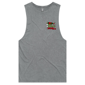 S / Ash / Small Front Design Naughty Nice List ✅❌ - Tank