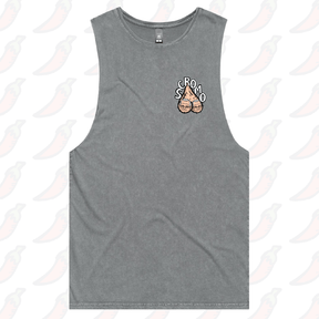 S / Ash / Small Front Design Scromo 🥜🥜  – Tank